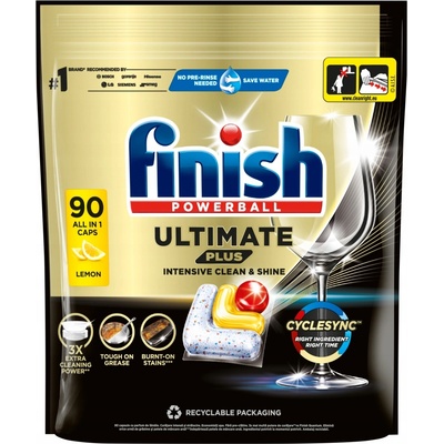 Finish Powerball Ultimate Plus All in1 Kapsle do myčky Citron 90 ks – Hledejceny.cz