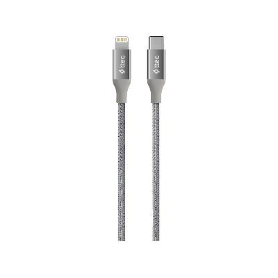 Кабел ttec AlumiCable Type-c - Lightning Fast Charging Cable 150cm - Space Grey