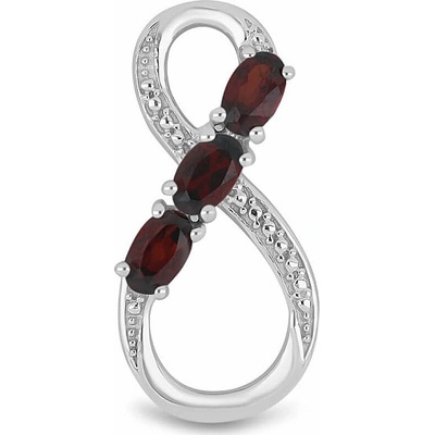 Nefertitis Přívěsek stříbrný s broušenými granáty 015924 GT NF45028