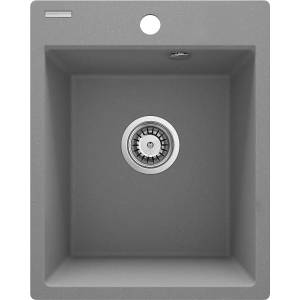 Deante ZRC_S103 - Кухненска мивка CORIO 50x40 см гранит/металик сив (DN0038) Мивка за вграждане