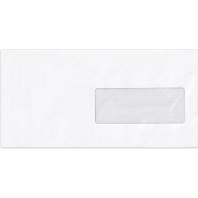 Victoria obálka DL 110 x 220 mm samolepiaca biela s okienkom 10 ks