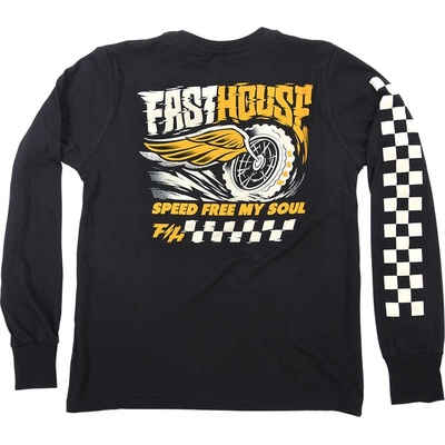 Fasthouse Youth High Roller LS Tee black