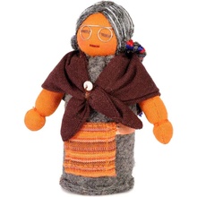 Dolls4Tibet Tibetská handrová bábika Babička 10 cm