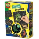 Vyškrabávacie obrázky dinosaury svietiaci v tme