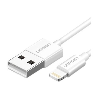 UGREEN Кабел Ugreen - 403020, USB-А/Lightining, 1 m, бял (403020)