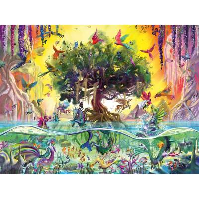 Ravensburger - Puzzle Unicorn from the lake and his friends - 1 500 piese