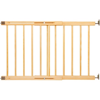Dechland дървена регулируема предпазна ограда 72-122cm - кафяво (BA-01)