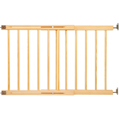Dechland дървена регулируема предпазна ограда 72-122cm - кафяво (SG005)
