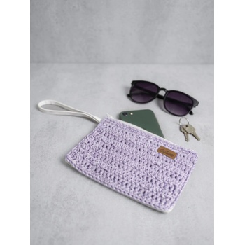 Doke Háčkované vrecko Cat lavender