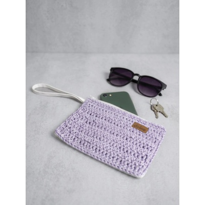 Doke Háčkované vrecko Cat lavender