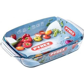 Pyrex Тава правоъгълна с дръжки Pyrex Irresistable, 3.8 л, 39 x 25 (012345)