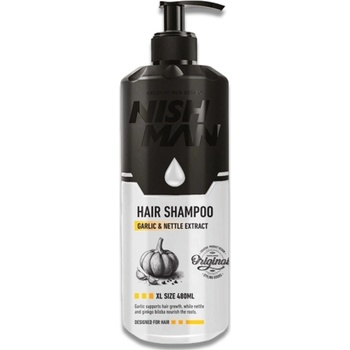 Nishman Garlic & Nettle Extract Shampoo XL 480 ml