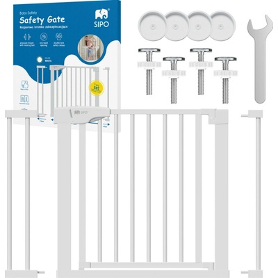Sipo zábrana 75 cm a 2 ks nadstavcov 7 a 14 cm White 5904717761597