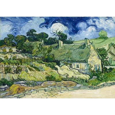 Enjoy - Puzzle Vincent Van Gogh: Thatched Cottages at Cordeville - 1 000 piese
