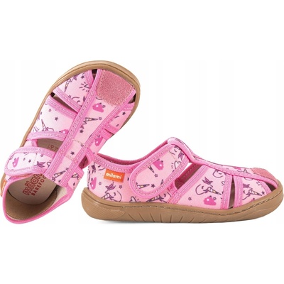 MILAMI BF9 BR-41 BAREFOOT SANDÁLE TEXTILNÉ domáce PAPUČE PREZÚVKY NA SUCHÝ ZIPS