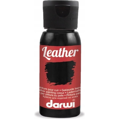 Darwi Leather farba na kožu čierna 420050100 0,05 L