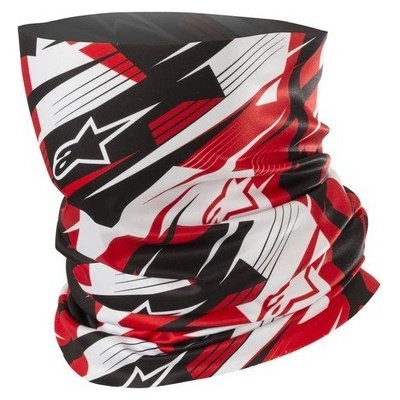 BLURRED Neck TUBE ALPINESTARS černo-bílo-červená
