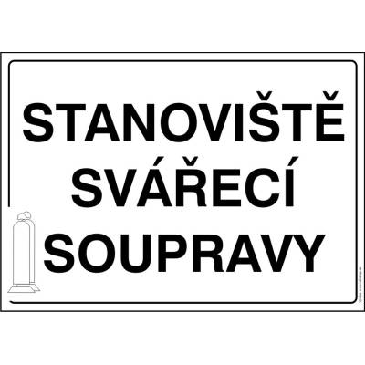 RAFO Samolepka Stanoviště svářecí soupravy Velikosti: A3 (30 x 42 cm)