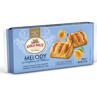 Asolo Dolce Melody Listové těsto s meruňkami 100g