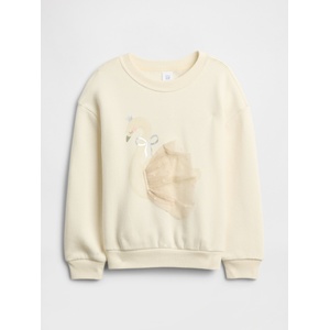 GAP Бебешки oversize суитшърт GAP GAP | Bezhov | Момичешки | 6-12 месеца