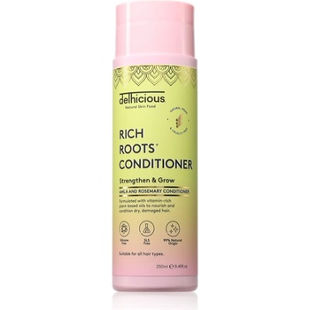 delhicious RICH ROOTS Repair & Shine Conditioner възстановяващ балсам за блясък и мекота на косата 250ml