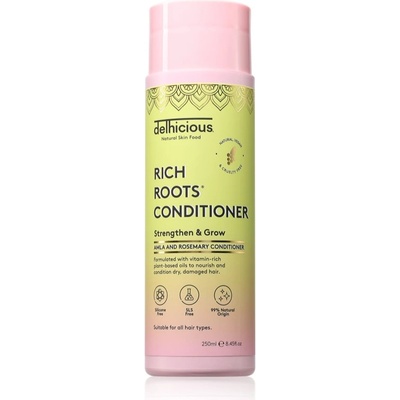 delhicious RICH ROOTS Repair & Shine Conditioner възстановяващ балсам за блясък и мекота на косата 250ml