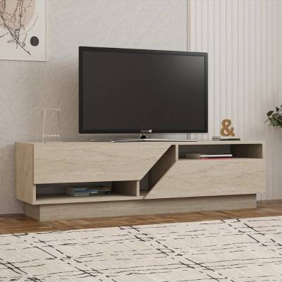TopMebel ТВ шкаф Koza от меламин - цвят травертин 160×40×45 см