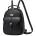 CHARON Дамска Раница Charon Avery, Различни цветове, Черна (KW054-BLACK)