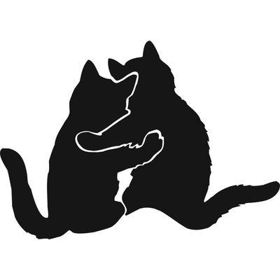 Artemiss Mačky plastová šablóna 2 B 15 cm x 15 cm