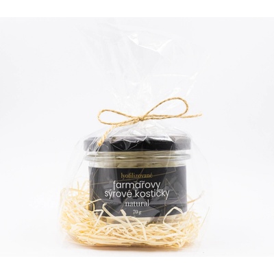 Lyopotraviny Farmářovy sýrové kostičky natural Dárkové balení 70 g