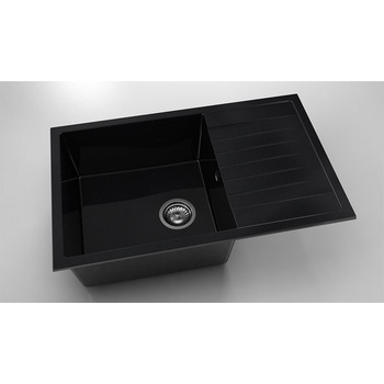 Image 1 of FAT Мивка Vanguard 228, Polymer marble, 12 Черен гранит, с включен сифон