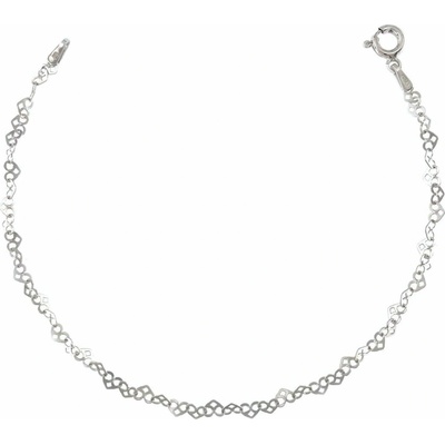 INFINITYSILVER Strieborný náramok srdiečkový 723404018