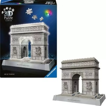 Ravensburger - Puzzle Arc De Triomphe 3D LED - 200 piese