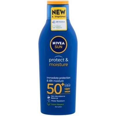 Nivea Sun Protect & Moisture SPF50+ водоустойчив хидратиращ слънцезащитен лосион 200 ml