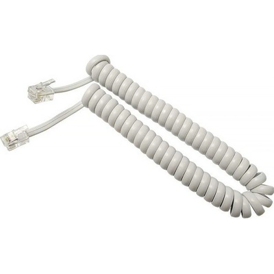 SOLEX Kabel telefonní RJ10-RJ10 kroucený 2m bílý