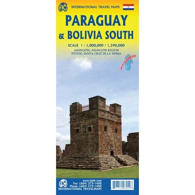 mapa Paraguay 1:800 t. ITM
