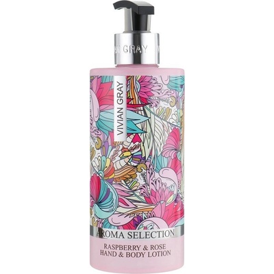 Vivian Gray Aroma Selection Raspberry & Rose mlieko na ruky a telo 400 ml