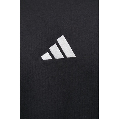 Adidas Памучна тениска adidas Essentials в черно с апликация JW1949 (JW1949)