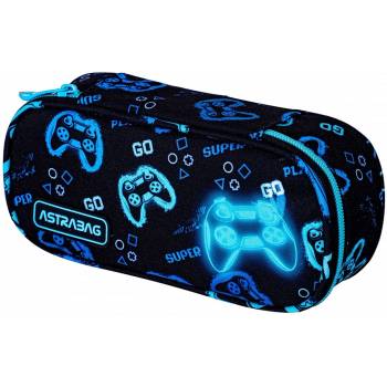 Astra Ученически овален несесер Astra - Отивам да играя, 1 цип (AS503024062)