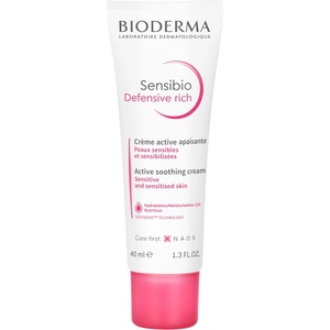 BIODERMA Sensibio Богат активен успокояващ крем Defensive Rich, 40 ml