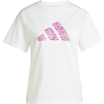 adidas Dámske tričko CAMO TEE biela ružová