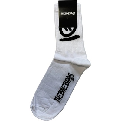 Thebikebros ponožky BIG HEAD Light Socks bílo černá