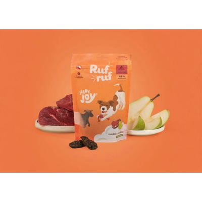 Rufruf Jerky Joy Hovězí s hruškou 80 g – Sleviste.cz