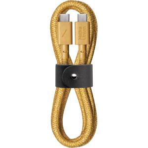 Native Union Belt Cable USB-C to USB-C 1, 2m - Kraft (BELT-C-KFT-2-NP) - officeshop