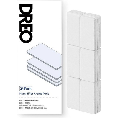 DREO Арома подложки за овлажнители за въздух dreo, 24 бр, Естествен памук, Подходящи за използване с етерични масла, Бял (Подложки 24 бр)