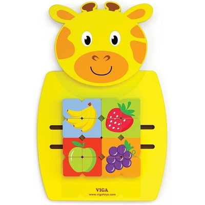 Viga Toys Interaktívna hra na stenu Žirafa