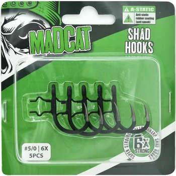 Madcat háčky A-Static Shad Hook 6X vel.5 5 ks