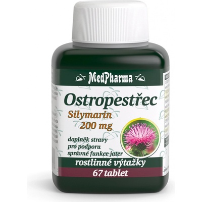 MedPharma Ostropestřec Silymarin 200 mg 67 tablet
