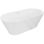 Mexen Luna Slim свободностояща вана 170 x 75 см, бяла, бял преливник - 52041707500-20 (52041707500-20)