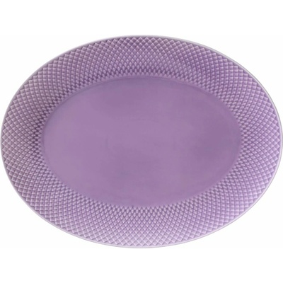 Lyngby Servírovací talíř RHOMBE 35 x 27 cm ovál světle fialová